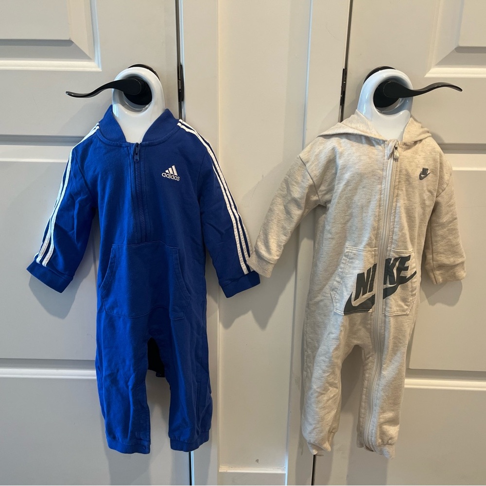 Set of 2 Adidas & Nike jumpsuits.